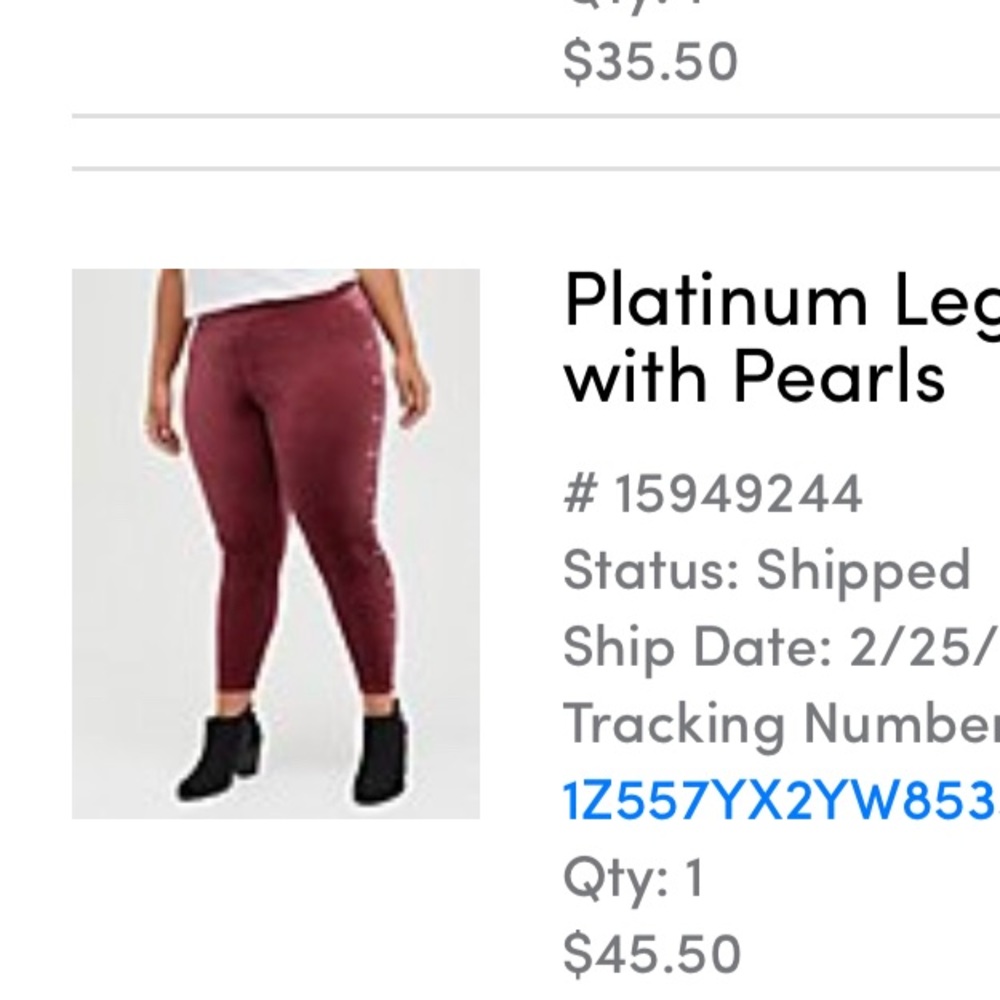 Burgundy leggings. Size 2